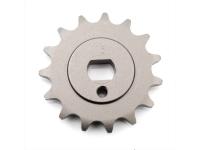 Chain sprocket 15 teeth pitch 415 for Kreidler Florett LF LH RMC, Flory MF 12, 13, 23 moped, moped