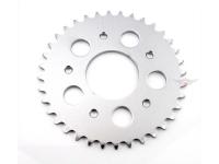 Sprocket 36 teeth Colors Zinc Grey Black for Kreidler Florett LF, LH, RMC, RM, Flory Moped, Moped, Mokick