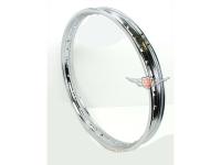 Chrome rim 1 piece 1.20m 17 inch 6.5mm 36 holes for moped, moped, mokick
