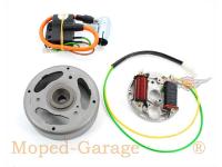 Ignition 12 Volt contactless left-turning 35 Watt CDI 12/15mm 116,5mm 90mm for Kreidler Florett, Flory, Moped, Moped, Mokick