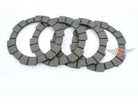 Clutch friction plate 4 pieces for Kreidler Florett RMC, RM, LF, LH, Flory