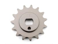 Chain sprocket 15 teeth pitch 437 for Kreidler Florett RS, TS 66, GT, Mustang, RS-B, RSH-B, RS-L, RS-G, RSH-G, TM