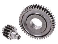Polini Performance Parts for Piaggio 4T 3V 2020 and newer Euro 5 engines - Secondary Scooter Transmission gear up kit Polini 14/43 for Piaggio Liberty, ZIP, Vespa Primavera Euro5