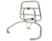 Vespa Rack Parts & Accessories Folding Rear Luggage Rack in Chrome for Vespa LX 50, Vespa LXV 50, Vespa LXV 150 Touring Scooters