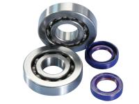 crankshaft bearing set Polini for Piaggio Quartz 50 LC (DT Disc / Drum) 92-96 [NSP1T]