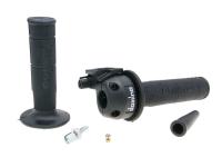 quick action throttle rubber grip set Domino 3.6°/ 74mm for Derbi Senda 50 SM X-Treme 2004 (EBE050) [VTHSR2A1A/ 2B1A]