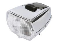 Puch Parts For Mopeds - Headlight Square in Chrome for Puch Maxi N, Europa
