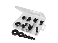 22 Piece Basic Motorcycle Maintenance Grommet Kit - Portable Rubber Cable Repair Grommet Assortment Set 35-piece for Scooters, Mopeds, ATVs, and Motorcycle Shop Repairs