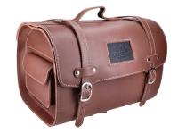 Vespa Apparel & Accessories Shop - Vespa Gear Leather Case in brown approx. 26 liters 38x27x26 for Vespa / LML