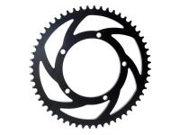 sprocket Premium 56 teeth 428 5-fold screwed aluminum black for Sherco SM-RS 50 Supermoto 21- E5 (AM6)