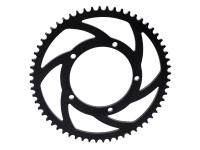 sprocket Premium 60 teeth 428 5-fold screwed aluminum black for Sherco SM-RS 50 Supermoto 21- E5 (AM6)