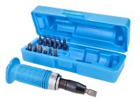 impact screwdriver set soft grip Silverline 14-piece left and right