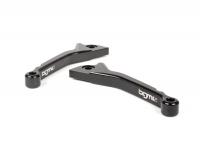 Pair of brake levers -BGM PRO Sport, short (130mm)- Vespa GT, GTL, GTS 125-300 - black