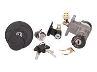CPI Scooter Complete Lock Set Replacement Kit for CPI Oliver, CPI Formula, Popcorn (06-), TNG SS49, Yamati RX8 50cc, United Motors, Powersports Factory RX Scooters