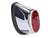 tail light assy moped oval chromed universal for Tomos 4 TL