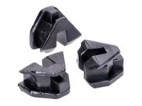 sliders Malossi black Multivar 2000 - 3 pieces for Piaggio MP3 300 ie 4V Yourban LT RL 17-18 E4 [ZAPTA0100]