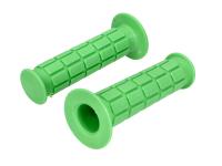 Rubber grip set d=25/22 mm L=120mm color green waffle design for Simson S50, S51, S70, SR50, SR80