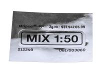 Sticker "Mix 1:50" tank 37x12mm