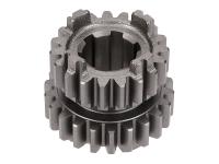 3rd/4th speed primary transmission gear TP 19/22 teeth 2nd series for Motorhispania RYZ 50 SM 07-12 (AM6) Moric VTVDV1CP2