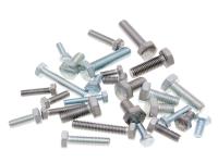 101 Octane Scooter Parts & Accessories Hex Cap Screws Tap Bolts DIN933 Zinc Plated or Stainless Steel - Universal Scooter Parts Applications