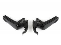 footrest set Moto Nostra black matt / black matt for Vespa Modern GTV 250 ie 4V E3 06-09 [ZAPM45102]