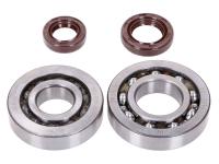 crankshaft bearing set Naraku SKF, FKM Premium C3 for Kymco Super 8 50 2T [LC2U90000] (KF10AA)