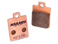 brake pads Naraku sintered for Aprilia Mojito / Habana Custom 50 04-10 (Piaggio engine) [ZD4TF]