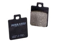 brake pads Naraku organic for Aprilia Mojito / Habana Custom 50 04-10 (Piaggio engine) [ZD4TF]
