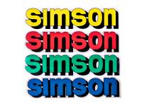 logo foil sticker tank various colors for Simson S51