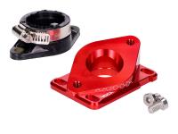 Intake manifold VOCA aluminum CNC PWK 21-28mm red for Minarelli AM6, Derbi