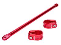 Handlebar clamp with handlebar stay VOCA Racing CNC red