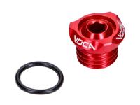 Oil filler plug VOCA V2 CNC red for Minarelli AM, Generic, KSR-Moto, Keeway, Motobi, Ride, 1E40MA, 1E40MB