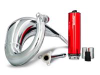 exhaust VOCA Cross chromed 50/70cc red silencer for Sherco 50 SM-R, SE-R