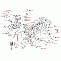 Kymco Crankcase & Oil Pump Parts for Like 50cc 2T, Kymco Like 2T LX Genuine Scooter OEM Replacement Parts E01