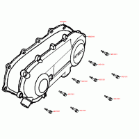 E04 variator cover right-hand