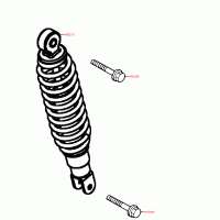 F16 rear shock absorber