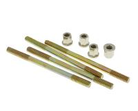 cylinder bolt set Naraku incl. nuts M7 thread 110mm overall length - 4 pcs each for Adly (Her Chee) Blizzard GTA 50