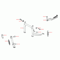 F15 stands & kick start lever