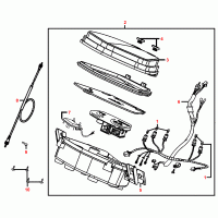 F02 tachometer, flasher relay, speedometer cable