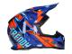 Shop Dirt Bike & Motocross Helmets Online - Helmet Motocross Trendy T-902 Dreamstar blue / orange - different sizes