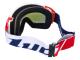 - Scooter Shop Eyewear MX Style Rider Goggles - Impact Resistant MX Goggle LUC1 Team white / red - iridium blue