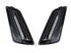 Pair of front indicators -MOTO NOSTRA (2014-) dynamic LED sequential light, day time running light (E-mark)- Vespa GT, GTL, GTV, GTS 125-300, HPE, Supertech (2019-) - smoked