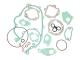 Engine gasket set -BGM Pro silicone- Vespa Largeframe, PX80, PX125, PX150,PX200 (all models), Rally200, Cosa, Sprint Veloce, incl. O-Rings - with / without autolube