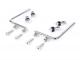 Bracket for flyscreen -MOTO NOSTRA, w=340mm, h=105mm- Vespa PX80, PX125, PX150, PX200, T5 Classic, LML 125/150 Star/Stella - chrome