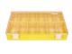 Sorting box Hünersdorff, Classic (225x335x55mm) 12 compartments, yellow, polystyrene