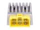 regulator / rectifier w/ flasher relay, yellow plug for Derbi Senda, GPR, Aprilia RX, SX 50, Gilera RCR