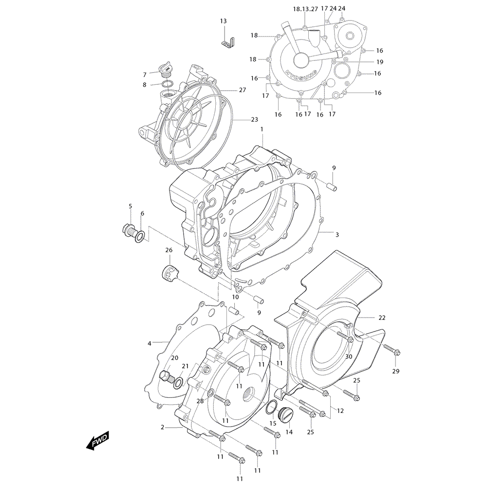 05 engine - crankcase cover