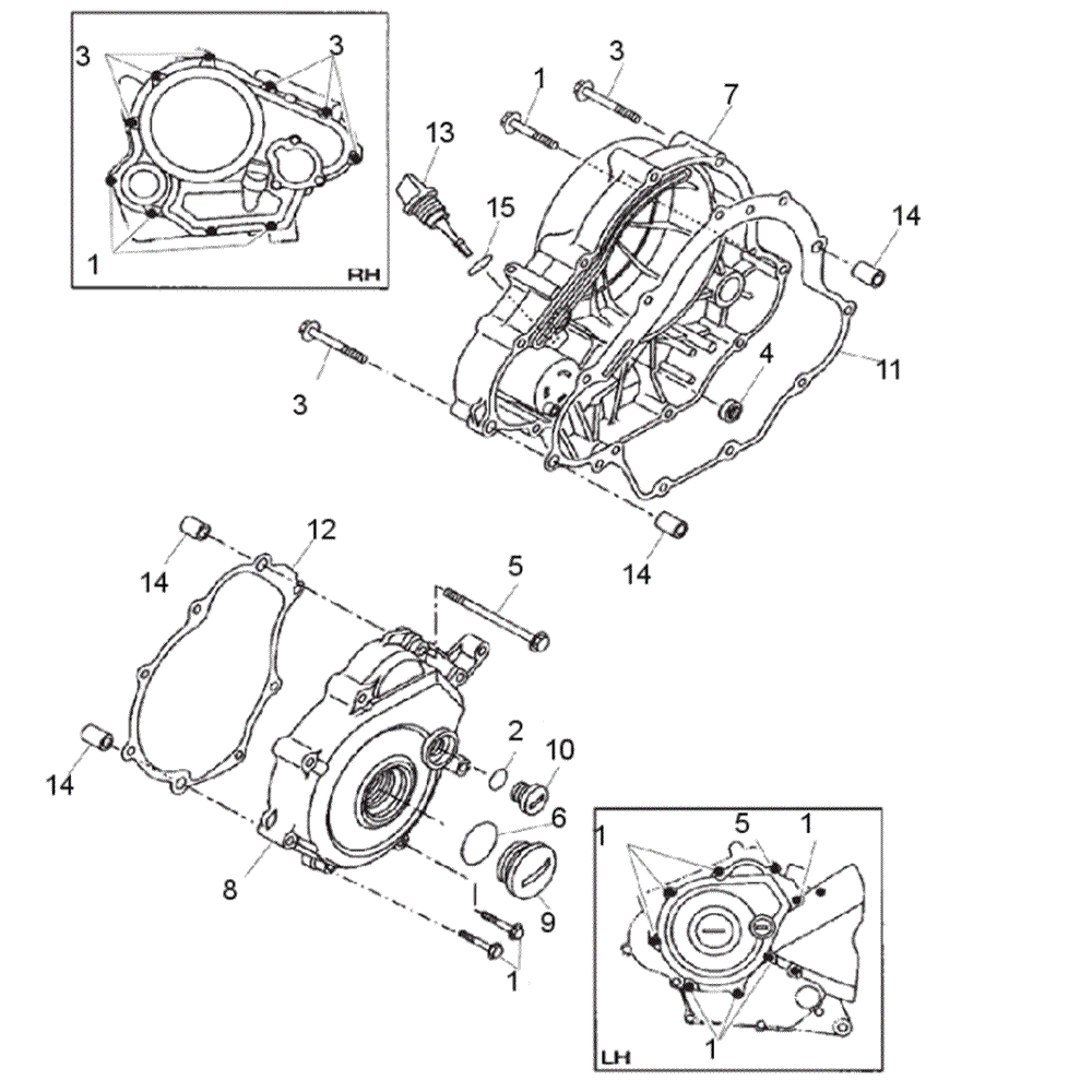 FIG03 engine cover left and right YI-3 OHC